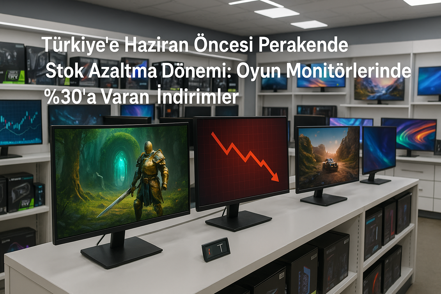 Türkiye'de Haziran Öncesi Perakende Stok Azaltma Dönemi: Oyun Monitörlerinde %30'a Varan İndirimler