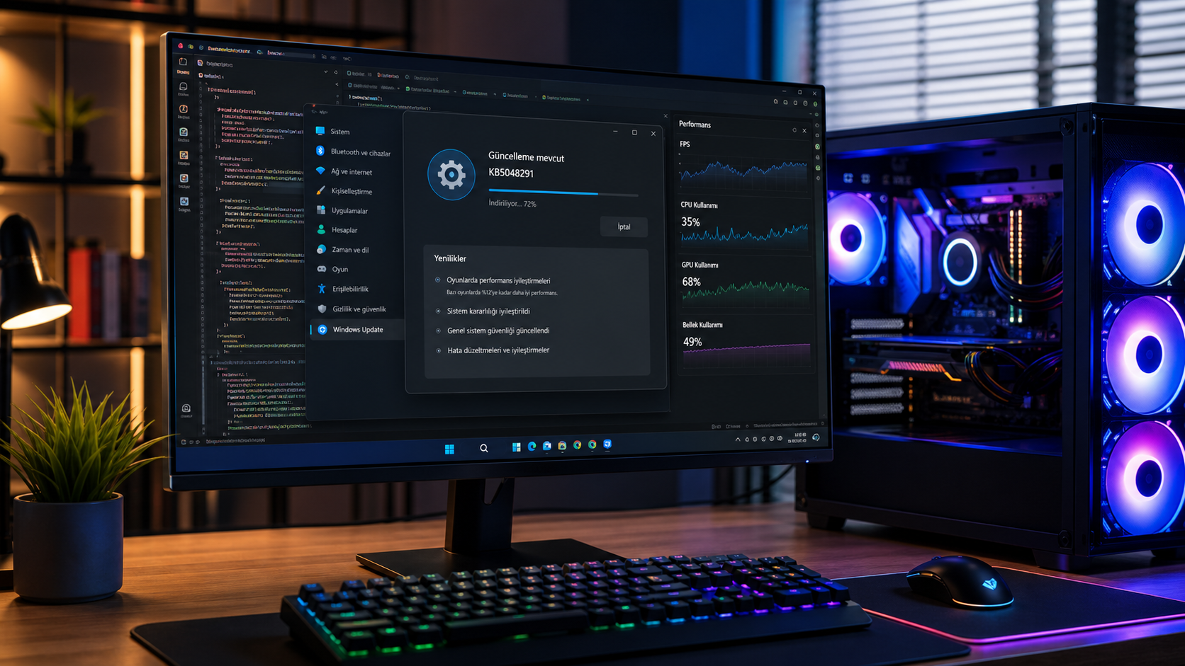 Microsoft Windows 11 24H2 KB5048291 Güncellemesi Bugün Yayınlandı: Oyunlarda %12 Performans Artışı