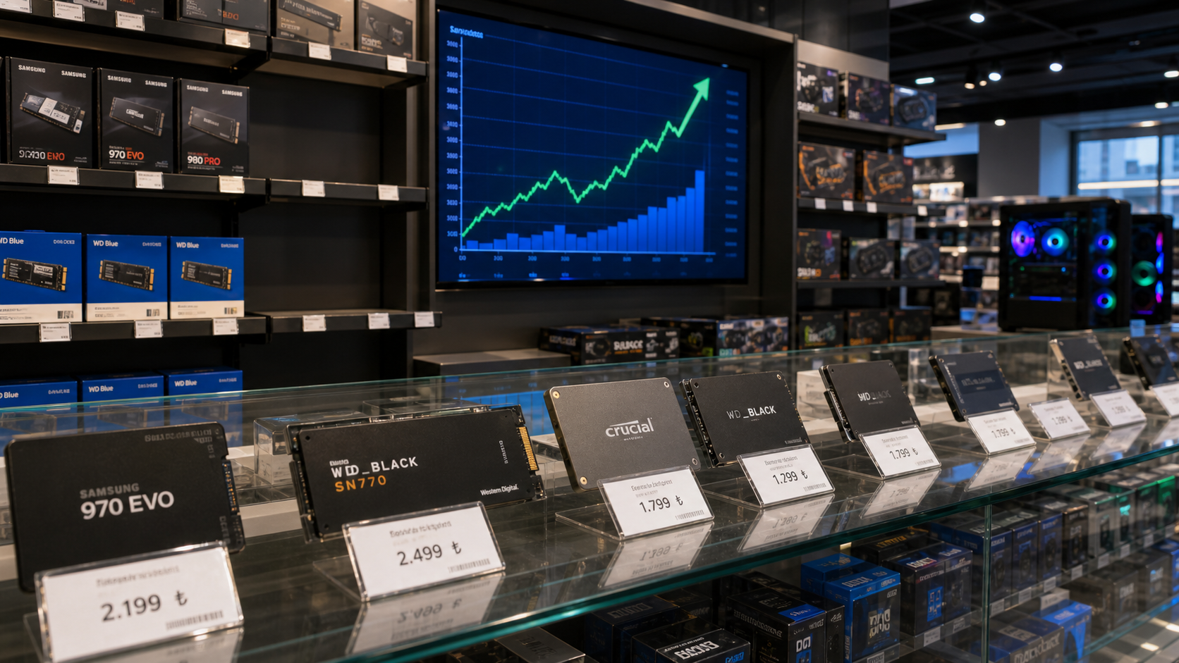 Türkiye'de SSD Fiyatları Haziran İlk Haftasında %15 Arttı: Stok Sıkıntısı Başladı