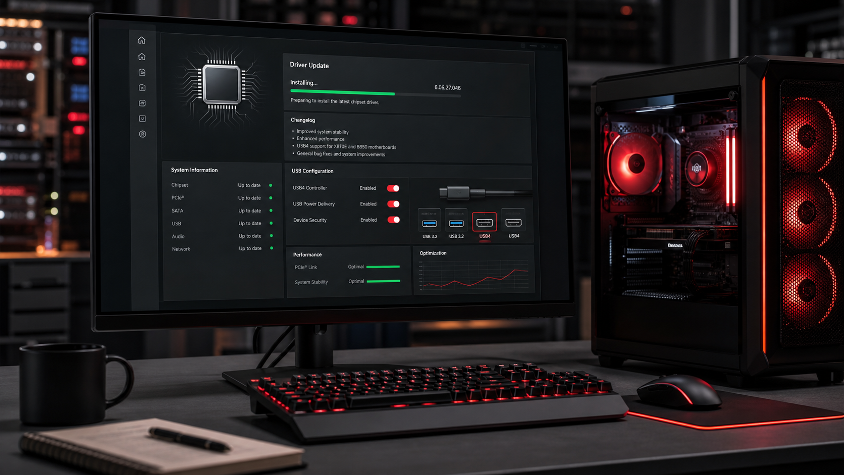 AMD Chipset Driver 6.06.27.046 Bugün Yayınlandı: X870E ve B850 İçin USB4 Desteği