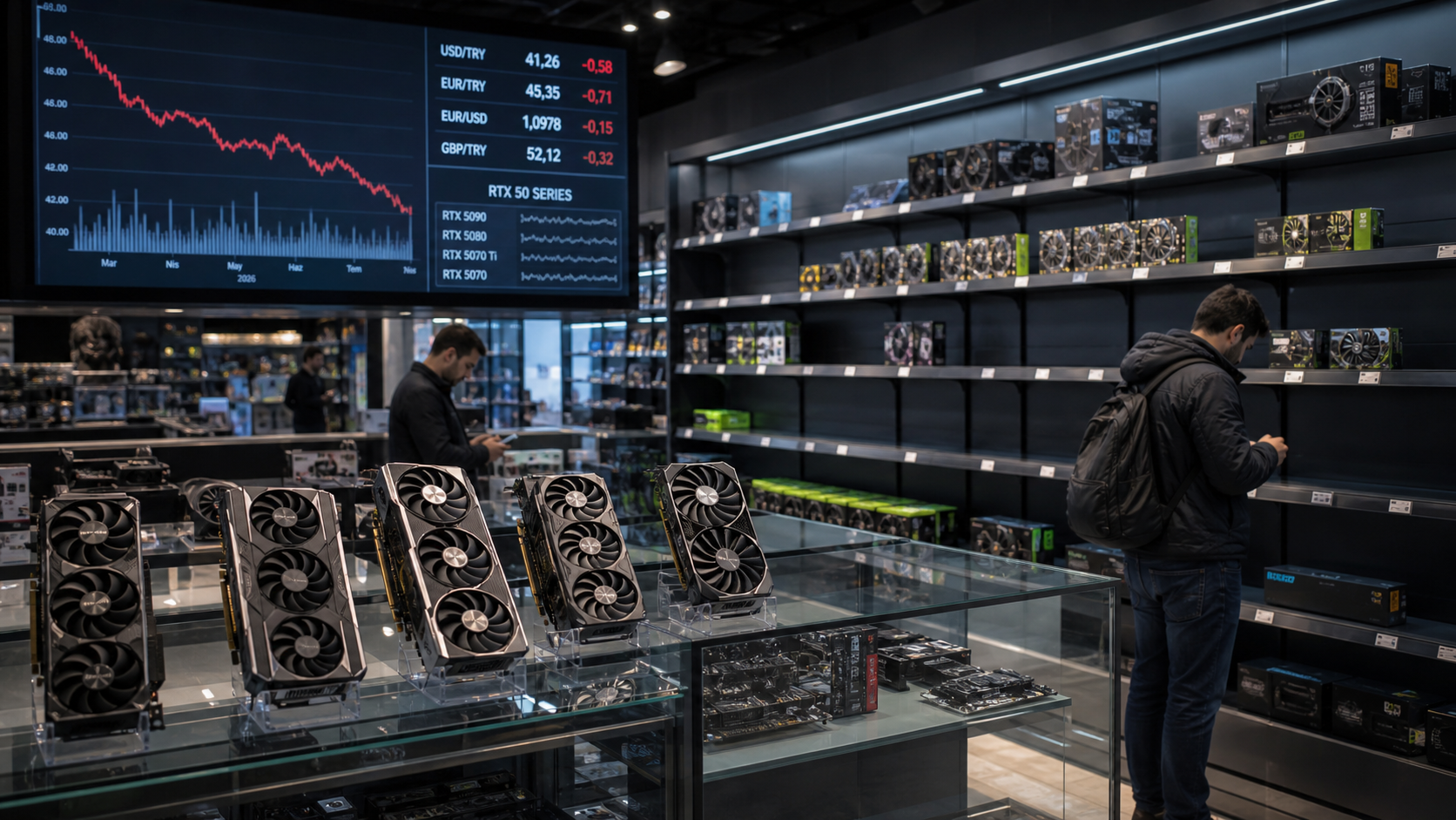 Türkiye'de Haziran 2026 Ekran Kartı Satışları %68 Düştü: Dolar Kuru ve RTX 50 Etkisi