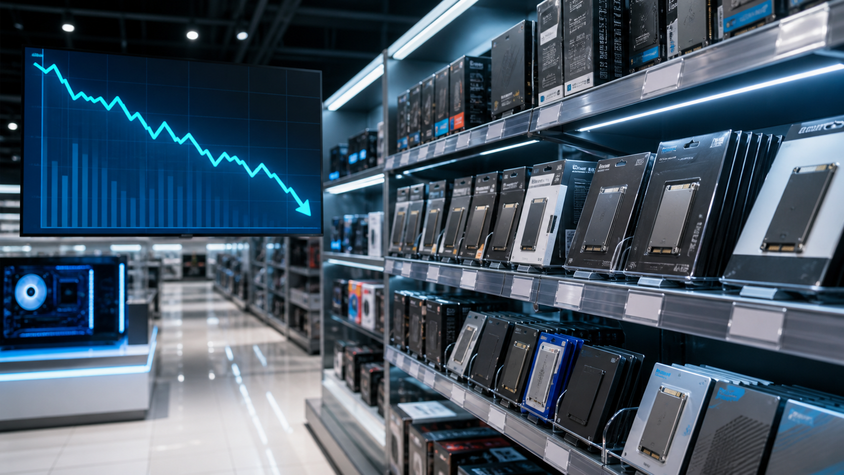 Türkiye'de Ağustos 2026 SSD Fiyatları %18 Düştü: PCIe 4.0 Modeller 1TB'ta 999 TL'ye İndi