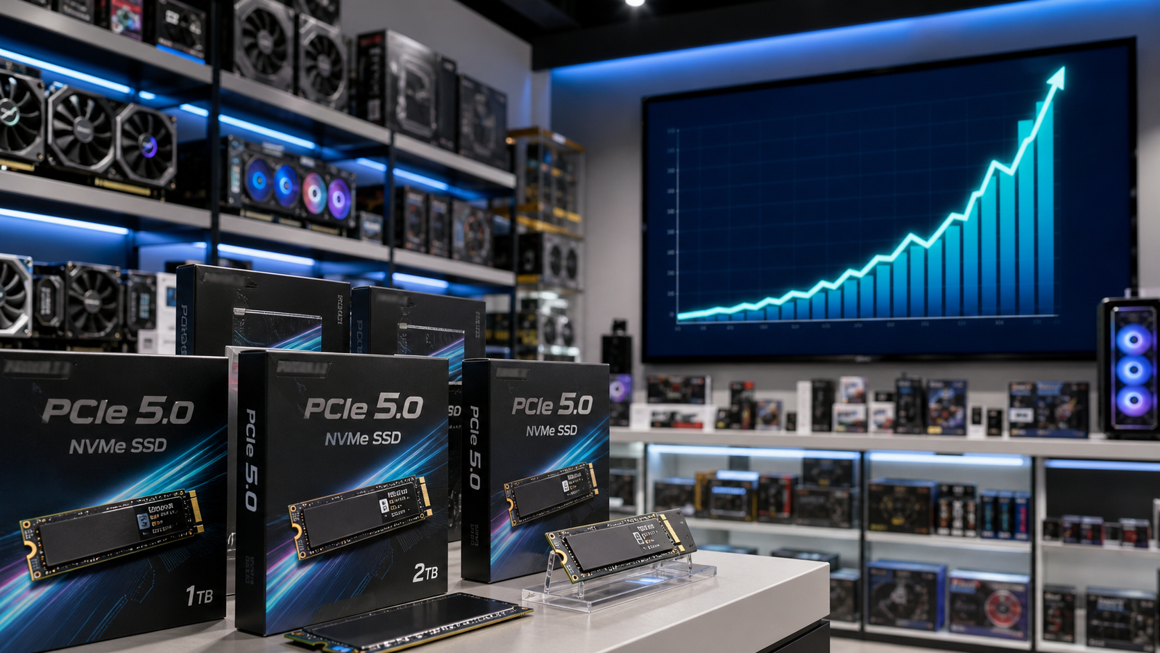 Türkiye'de Ağustos 2026 SSD Satışları %218 Patladı: PCIe 5.0 Modeller Çağ Atlatıyor