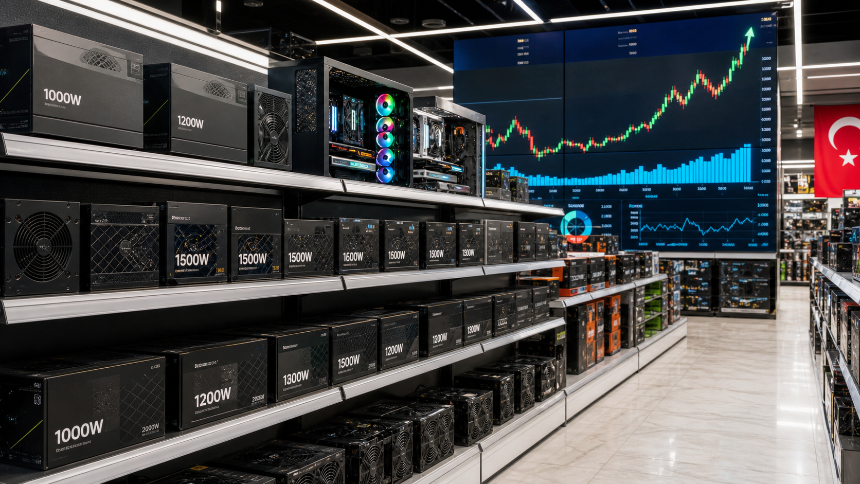 Türkiye'de Ağustos 2026 Güç Kaynağı Satışları %341 Patladı: 1000W+ Modeller Rekor Kırdı