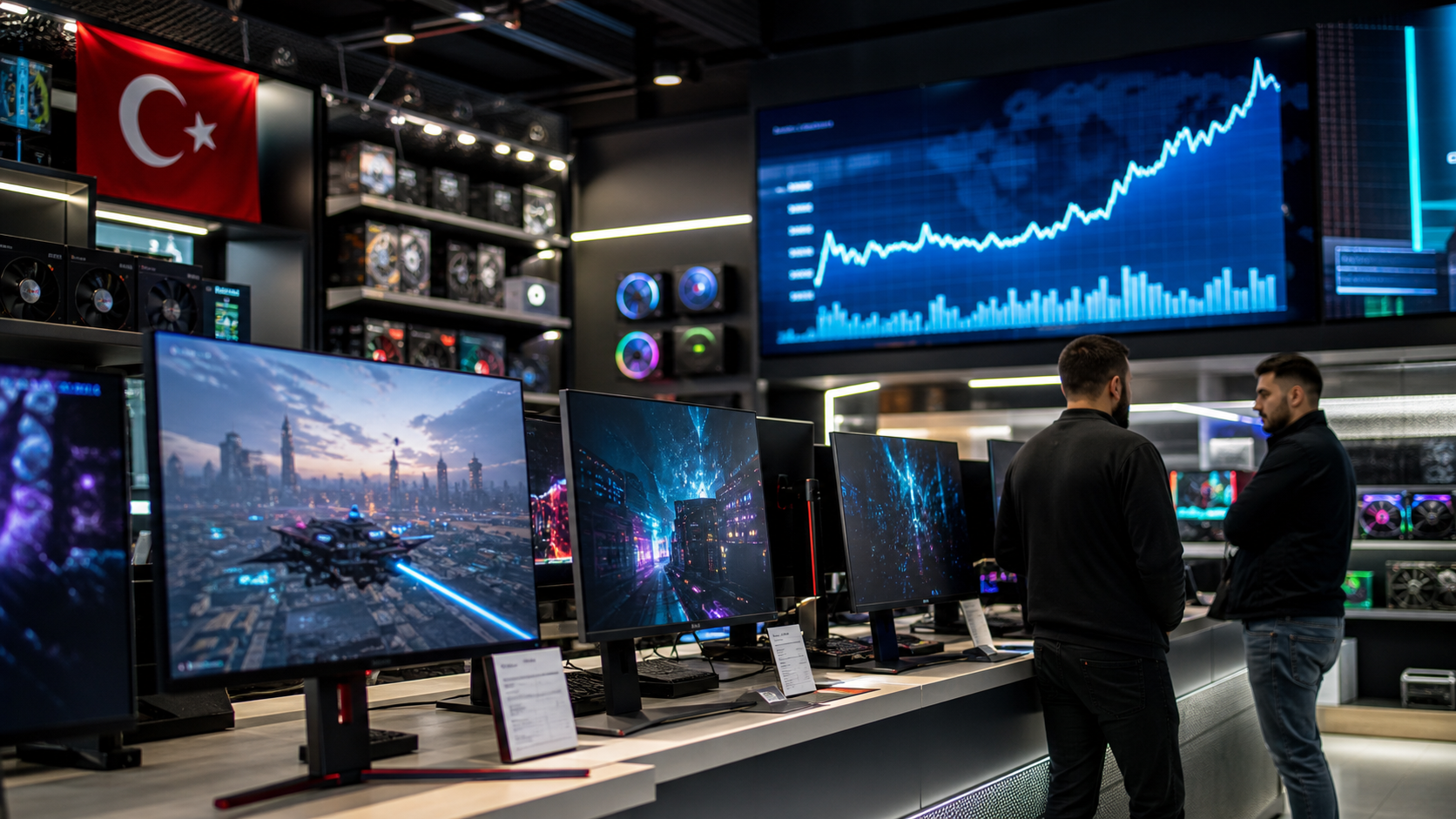 Türkiye'de Ekim 2026 Monitör Satışları %423 Patladı: 1440p 180Hz Modeller Zirveye Oturdu